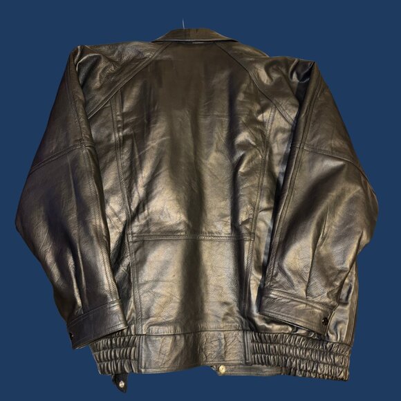 Z1R Leather Jacket Men’s 56 Black Motorcycle Biker 3M Thinsulate Lined - Picture 3 of 4